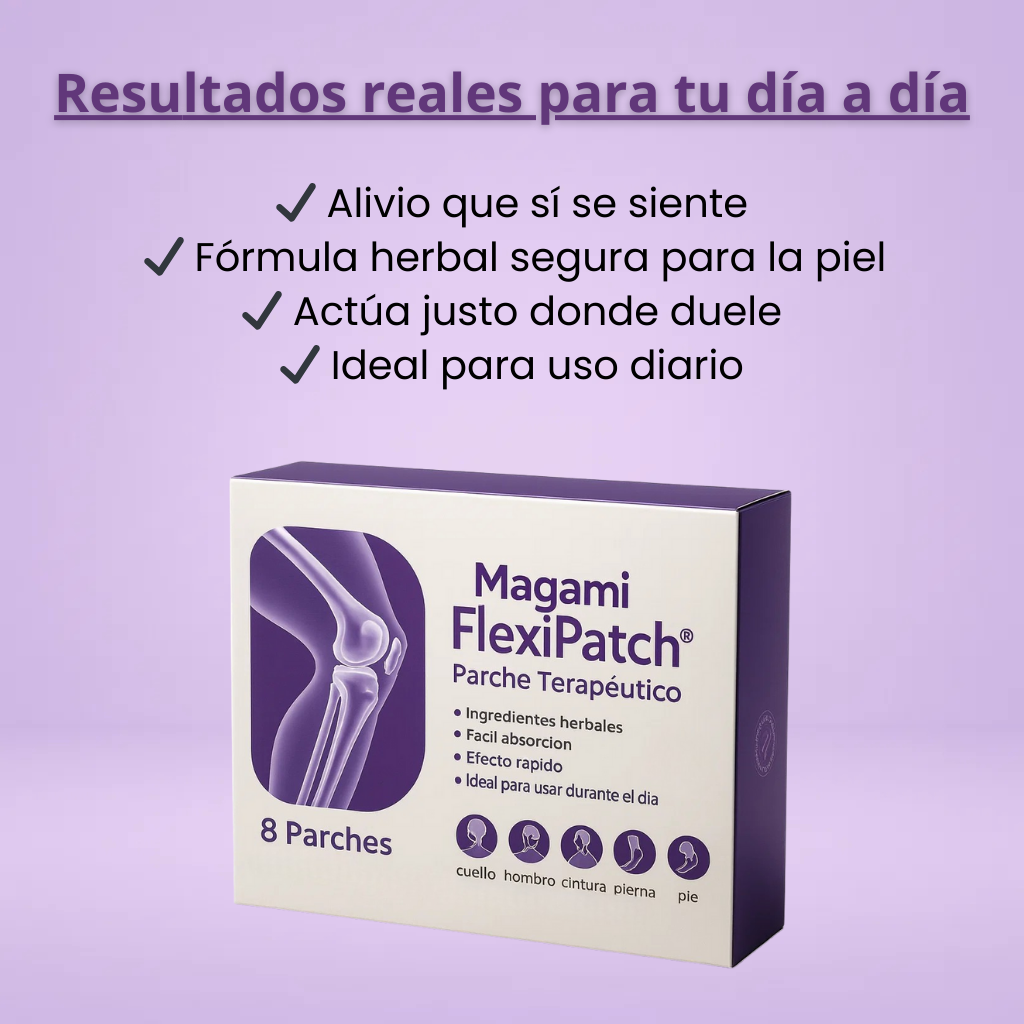 Magami FlexiPatch® – Alivio profundo para articulaciones