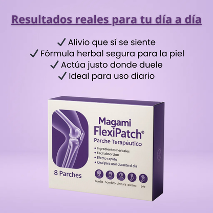 Magami FlexiPatch® – Alivio profundo para articulaciones